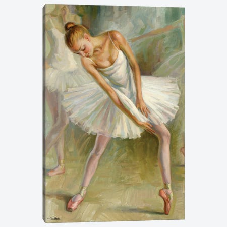 Study Of A Dancer Canvas Print #ZLN13} by Serguei Zlenko Canvas Art Print