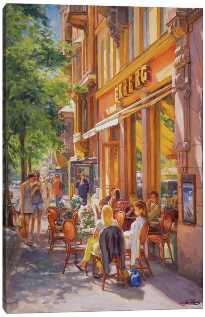 Summer In The City Canvas Art Print - Serguei Zlenko