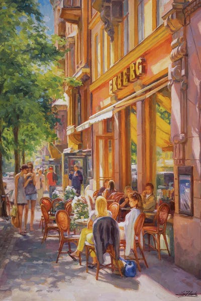 Cafes: Summer In The City by Serguei Zlenko