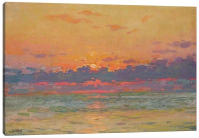 Quiet Sunset Canvas Art Print - Serguei Zlenko