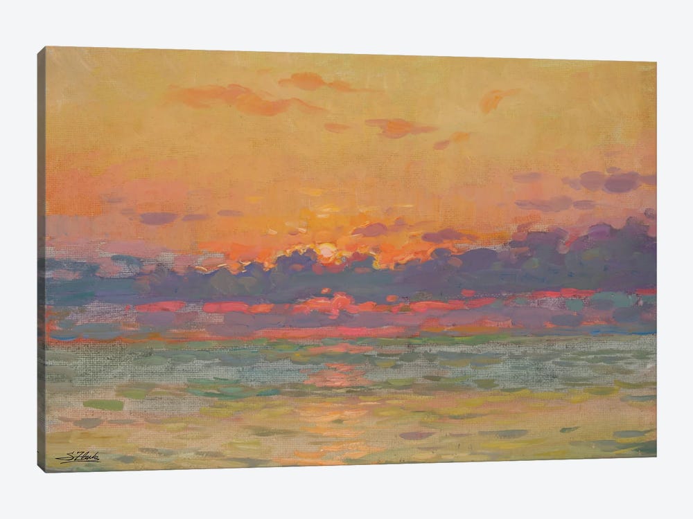 Quiet Sunset by Serguei Zlenko 1-piece Canvas Art