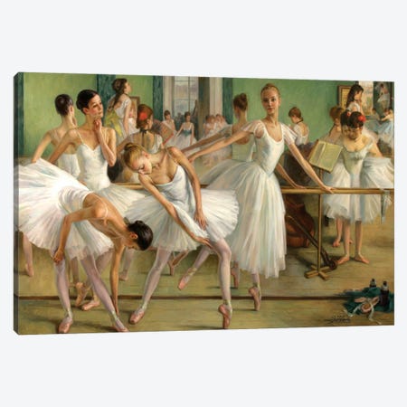 The Dance Class 1874-2013 Canvas Print #ZLN20} by Serguei Zlenko Canvas Artwork