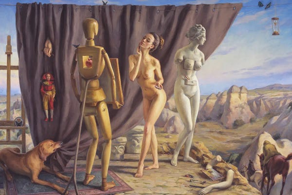 Serguei Zlenko: Tribute To Dali. Three Graces by Serguei Zlenko