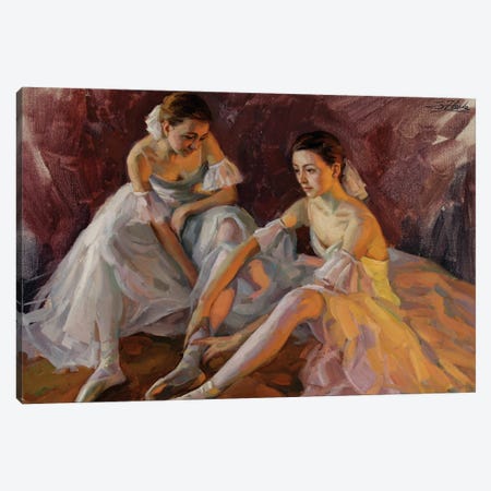 Two Dancers Canvas Print #ZLN24} by Serguei Zlenko Art Print