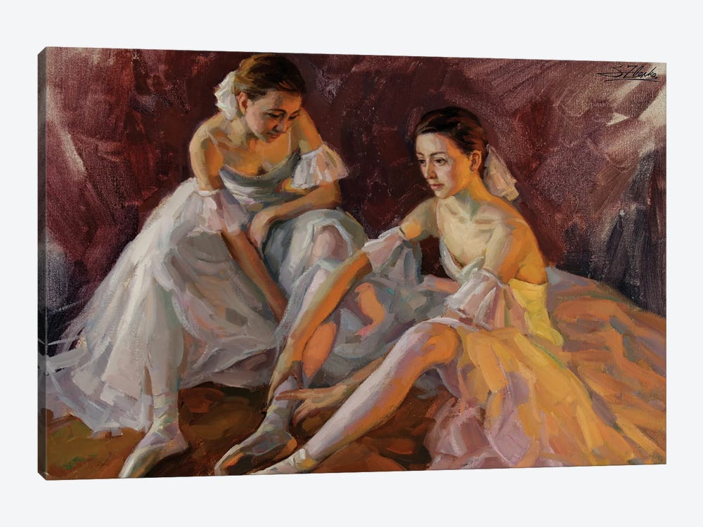 Two Dancers by Serguei Zlenko 1-piece Canvas Artwork