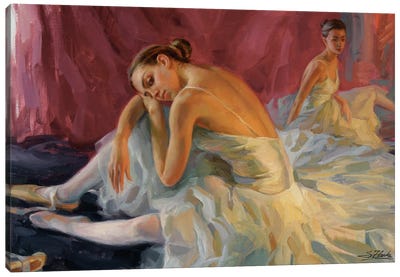 Relaxing Dancers Canvas Art Print - Serguei Zlenko