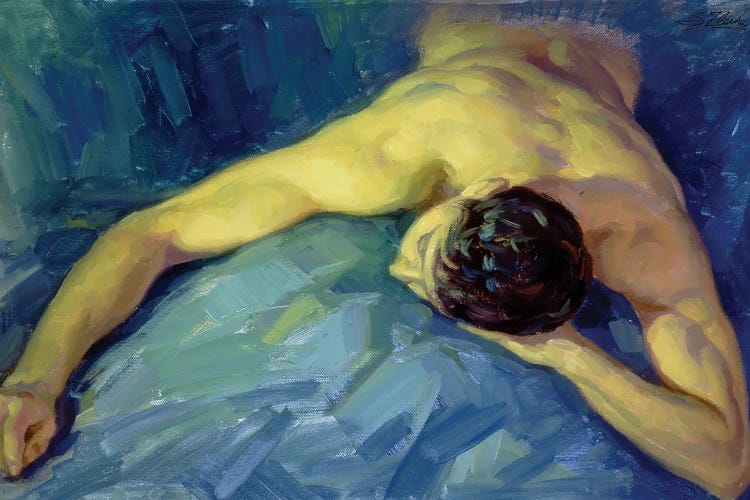 Study Of The Male Torso by Serguei Zlenko wall art