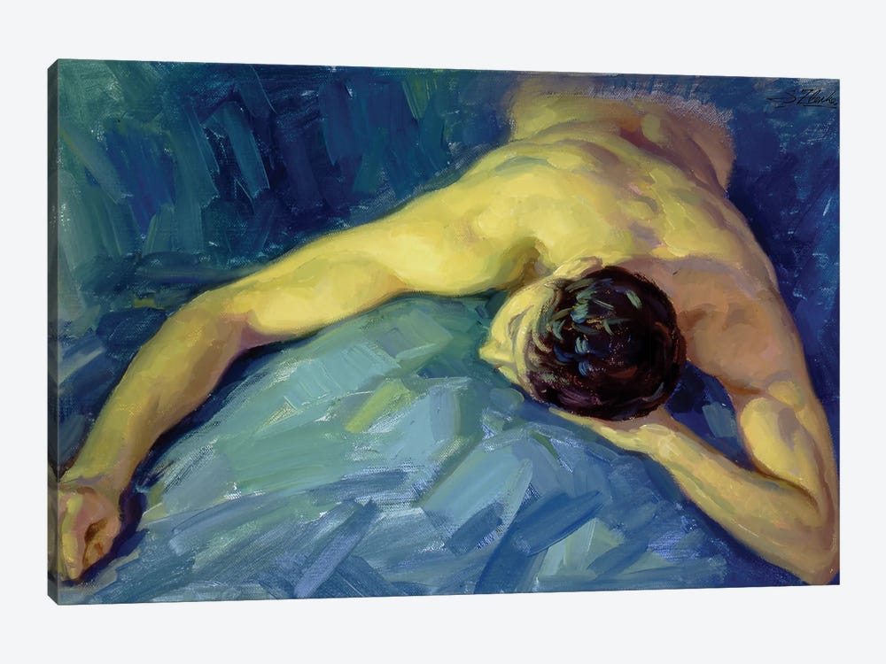Study Of The Male Torso by Serguei Zlenko 1-piece Canvas Art Print