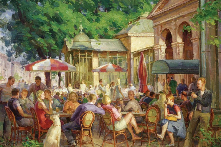 Summer Restaurant by Serguei Zlenko wall art