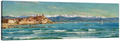 Antibes South Of France Canvas Art Print - Coastal Village & Town Art