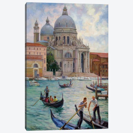 La Salute, Grand Canal Venice Canvas Print #ZLN53} by Serguei Zlenko Canvas Print