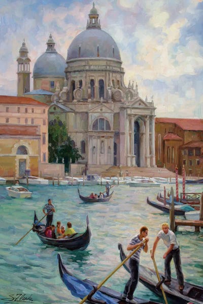 Serguei Zlenko: La Salute, Grand Canal Venice by Serguei Zlenko