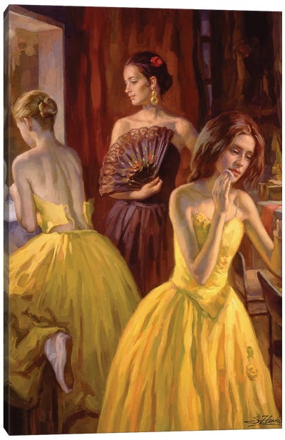 In The Dressing Room Canvas Art Print