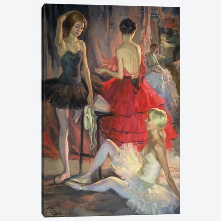 Ballet Dress Fitting Canvas Print #ZLN55} by Serguei Zlenko Canvas Wall Art