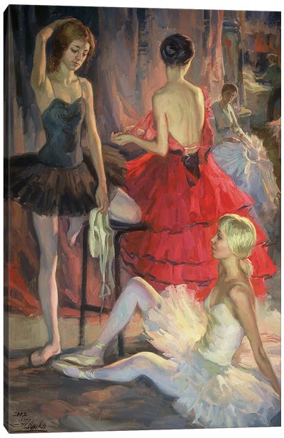 Ballet Dress Fitting Canvas Art Print - Serguei Zlenko