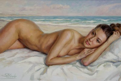 On The Beach by Serguei Zlenko framed wall art