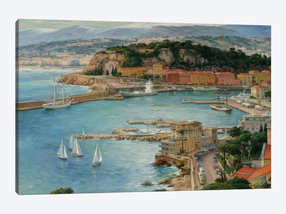 Port Of Nice by Serguei Zlenko 1-piece Canvas Artwork