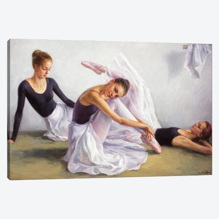 Dancers After Rehearsal Canvas Print #ZLN82} by Serguei Zlenko Canvas Artwork