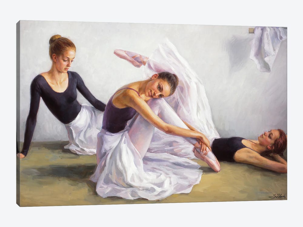 Dancers After Rehearsal by Serguei Zlenko 1-piece Canvas Art