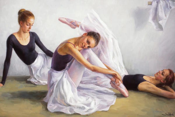Serguei Zlenko: Dancers After Rehearsal by Serguei Zlenko