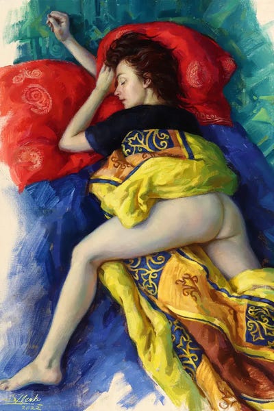 Sleeping & Napping: Running In Her Dream by Serguei Zlenko