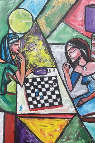 Silent Duel by Zulu Art metal wall art