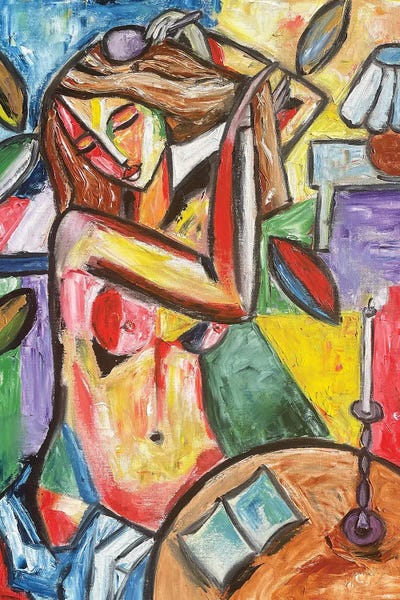 In The Bathroom by Zulu Art metal wall art