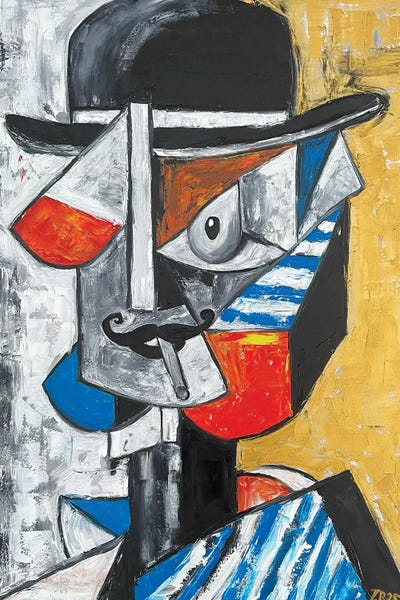 Smoking: Cubist Visionar by Zulu Art
