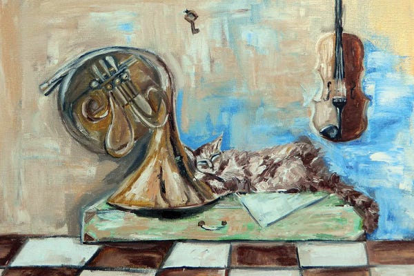 Cubism: Rest Time by Zulu Art