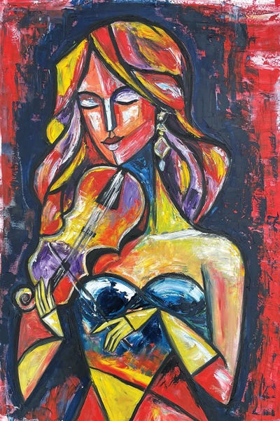 Celery - Canvas Prints: Violin Melody by Zulu Art