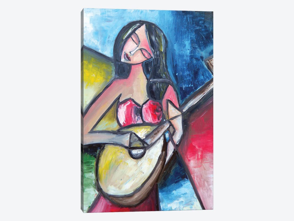 Play The Lute by Zulu Art 1-piece Canvas Print