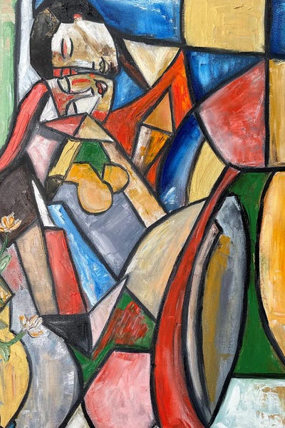 Cubism: Cheek To Cheek by Zulu Art