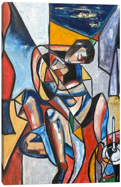 Kiss Me Canvas Art Print - Artists Like Picasso