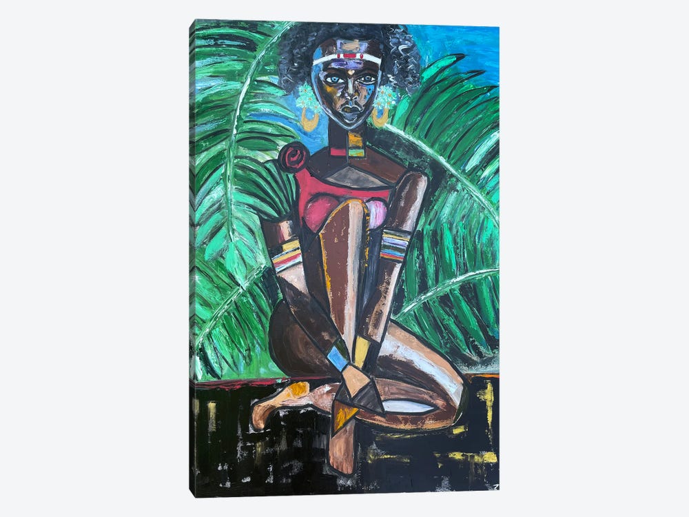 Tribe Woman by Zulu Art 1-piece Canvas Artwork