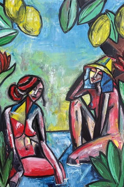 Cubism: Under The Lemon Tree by Zulu Art