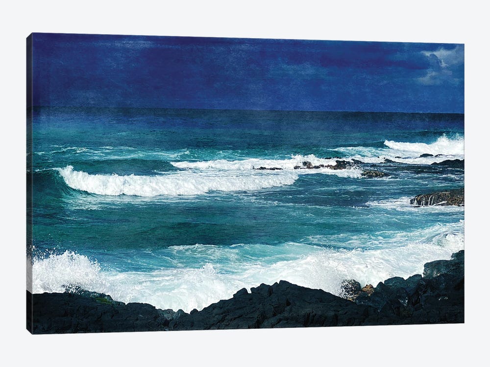 Hawaiian Deep Sea Waves I by Christine Zalewski 1-piece Canvas Art Print