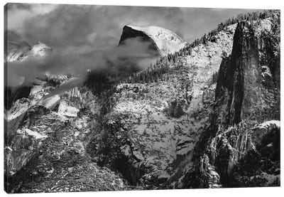 Half Dome And Valley, Yosemite National Park, California Canvas Art Print
