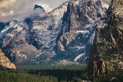Half Dome And Valley, Yosemite National Park, California by Zandria Muench Beraldo canvas print