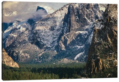 Half Dome And Valley, Yosemite National Park, California Canvas Art Print