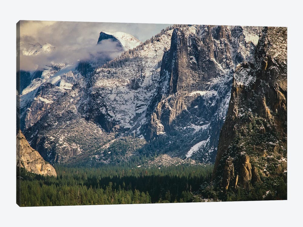 Half Dome And Valley, Yosemite National Park, California by Zandria Muench Beraldo 1-piece Canvas Wall Art