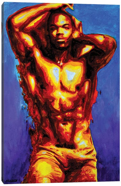 Repose Canvas Art Print - Male Nude Art