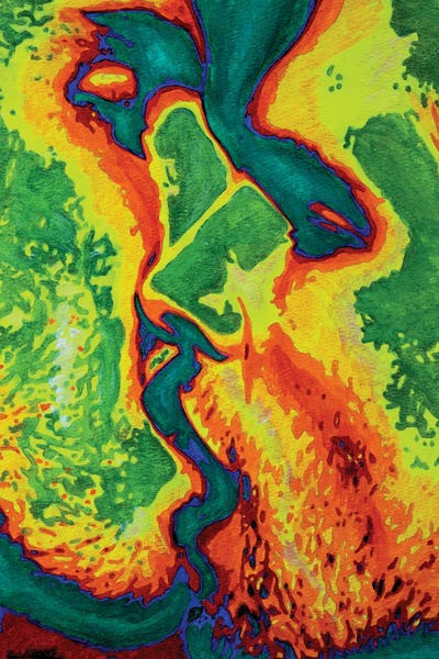 Kiss by Zak Mohammed canvas print