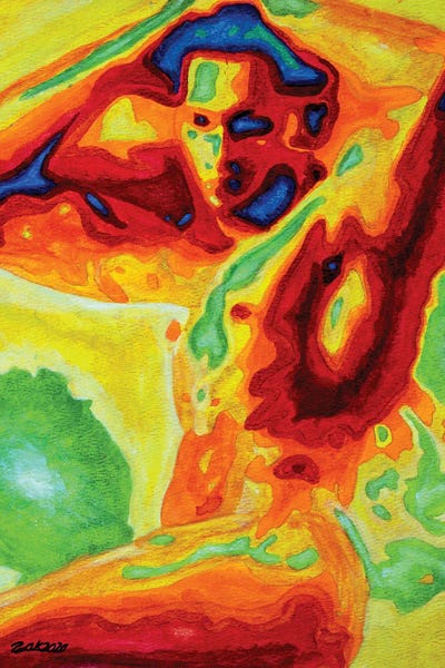 Pose by Zak Mohammed metal wall art