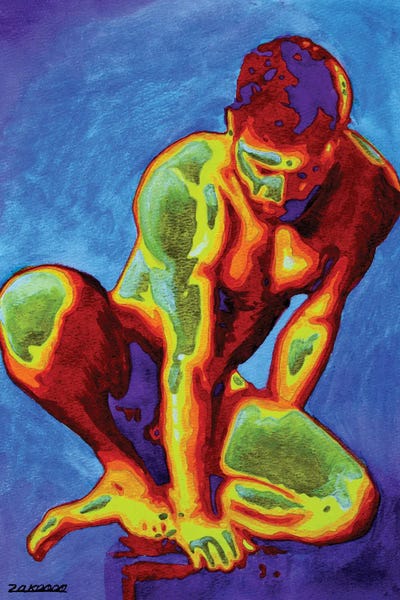 Resting by Zak Mohammed metal wall art