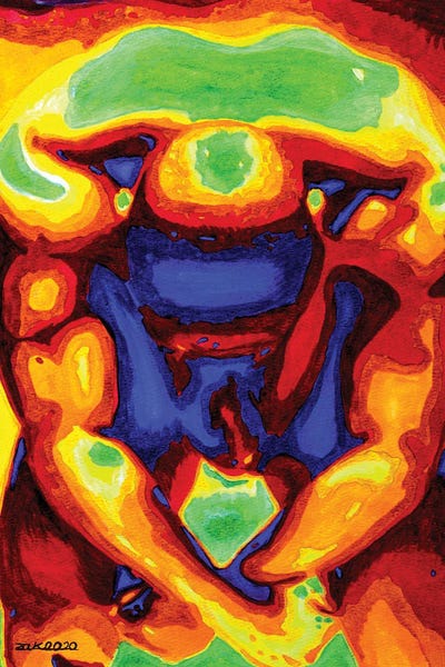 Exhausted by Zak Mohammed metal wall art