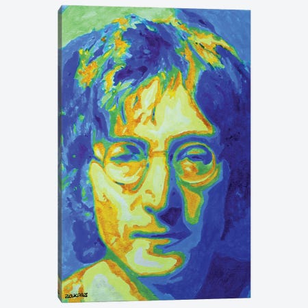 John Lennon Canvas Print #ZMH3} by Zak Mohammed Canvas Print