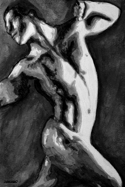 Ifbb In Black And White by Zak Mohammed canvas print