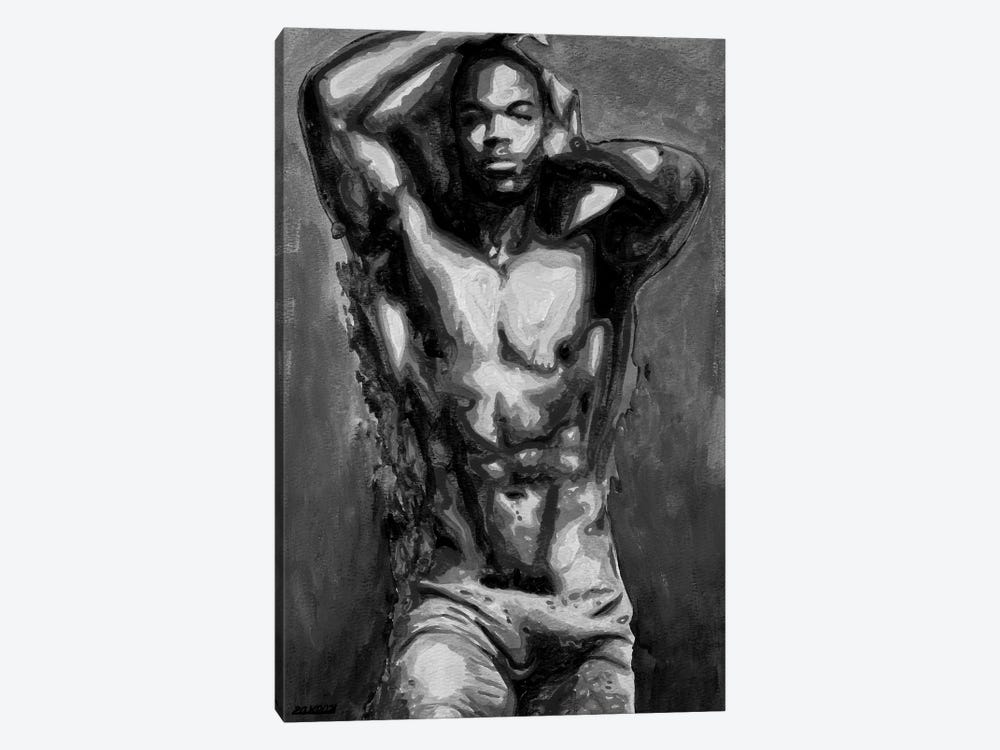 Repose In Black And White by Zak Mohammed 1-piece Canvas Art