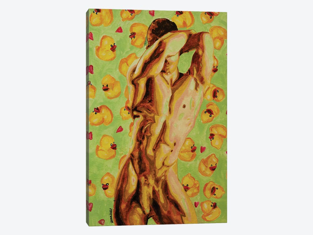 Male With Rubber Ducks by Zak Mohammed 1-piece Canvas Wall Art