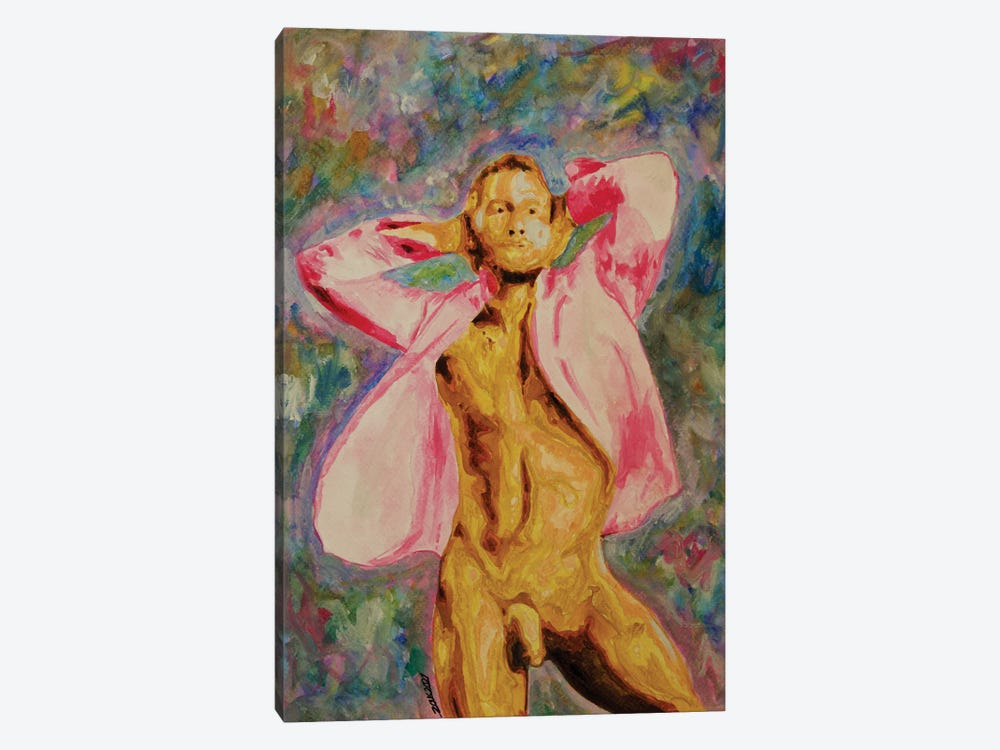 Man In Pink by Zak Mohammed 1-piece Canvas Art